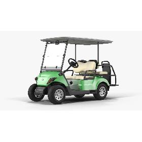 Golf Car with Gas Motor Generic Rigged 3D model